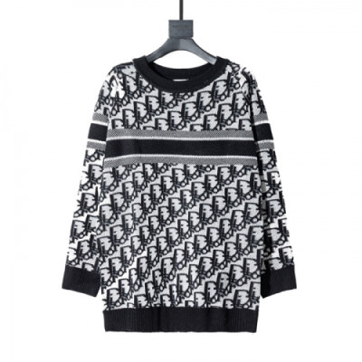 Dior 2020 Mens Retro Logo Crew-neck Sweaters - 디올 2020 남성 레트로 로고 크루넥 스웨터 Dio0990x.Size(xs - l).블랙
