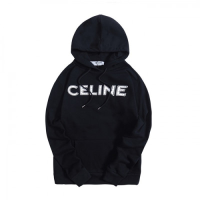 Celine 2020  Mm/Wm Logo Cotton Hoodie - 셀린느 2020 남/녀 로고 코튼 후디 Cel0089x.Size(xs - l).블랙