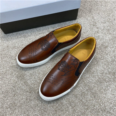 Berluti 2020 Men's Leather Sneakers - 벨루티 2020 남성용 레더 스니커즈,Size(240-270),BERTS0163,브라운