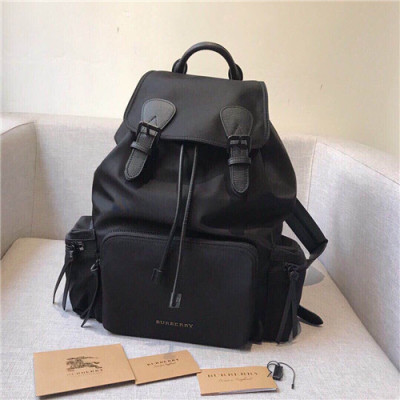 [버버리] Burberry 2020 Men's Nylon Backpack,42cm - 버버리 2020 남성용 네일론 백팩,42cm,BURB0508,블랙