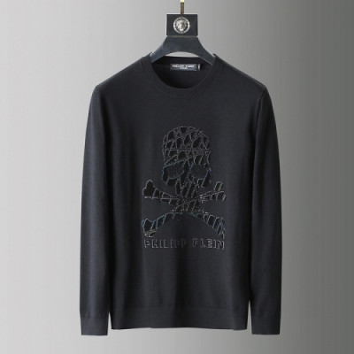 Philipp Plein Mens Crew-neck Sweaters - 필립플레인 2021 남성 크루넥 스웨터 Phi0138x.Size(m - 3xl).블랙