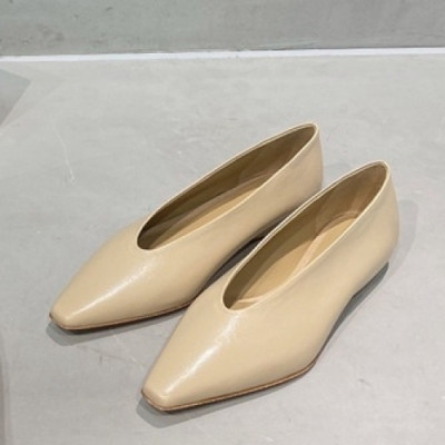 Bottega Veneta 2021 Women's Leather Flat - 보테가베네타 2021 여성용 레더 플렛,Size(225-250),BVS0223,베이지