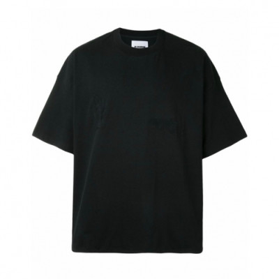 Jil Sander 2021 Mens Basic Crew-neck Cotton Short Sleeved Tshirts - 질샌더 2021 남성 베이직 크루넥 코튼 반팔티 Jil0018x.Size(s - l).블랙