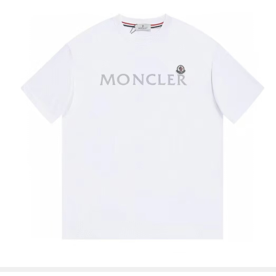 [매장판]Moncler 2022 Mens Logo Crew-neck Short Sleeved Tshirts - 몽클레어 2022 남성 로고 크루넥 반팔티 Moc02180x.Size(xs - l).화이트