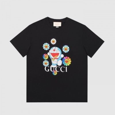 [매장판]Gucci 2021 Mm/Wm Logo Short Sleeved Tshirts - 구찌 2021 남/녀 로고 반팔티 Guc03553x.Size(xs - l).블랙