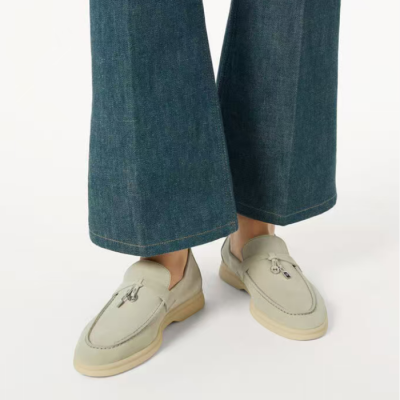 Loro Piana Men;s Leather Loafer - 로로피아나 남성용 레더 로퍼,Size(240-280),LOROS0054.베이지