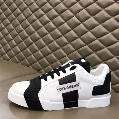 Dolce&Gabbana 2021 Men's Leatehr Sneakers,DGS0275 - 돌체앤가바나 2021 남성용 레더 스니커즈,Size(240-270),화이트