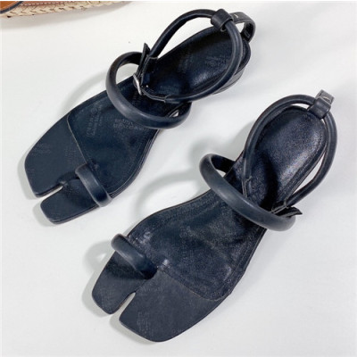 Maison Margiela 2021 Women's Leather High Heel Sandal,MMS0086 - 메종 마르지엘라 2021 여성용 레더 하이힐 샌들,Size(225-250),블랙