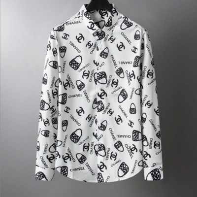 Chanel Mens Logo Tshirts White - 샤넬 2020 남성 로고 셔츠 Cha0708x Size(m - 3xl) 화이트
