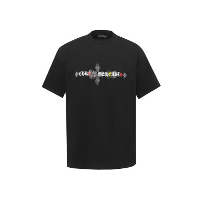 크롬하츠 남성 라운드 반팔티 - Chrom Hearts Mens Round Tshirt - chc0395x