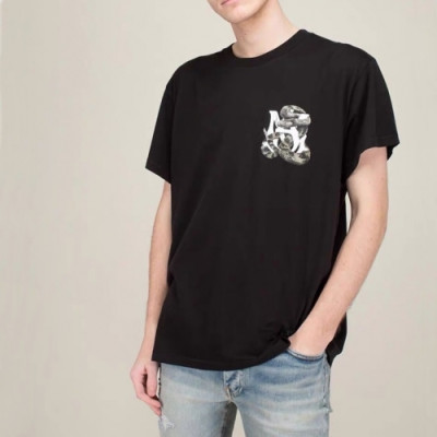 Amiri Mm/Wm Logo Cotton Short Sleeved Tshirts Black - 아미리 2021 남/녀 로고 코튼 반팔티 Ami0272x Size(s - l) 블랙
