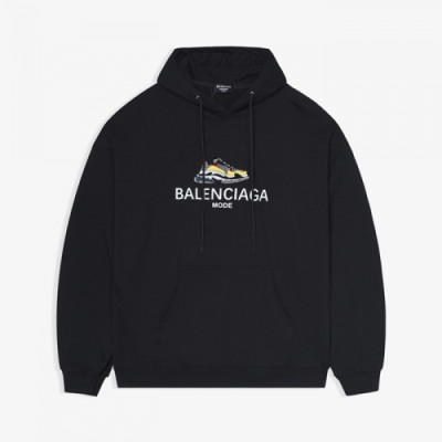 Balenciaga  Mm/Wm Logo Cotton Hoodie Black - 발렌시아가 2021 남/녀 로고 코튼 후디 Bal01178x Size(xs - l) 블랙