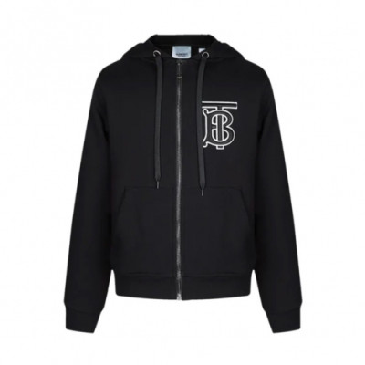 Burberry Mens Logo Casual Cotton Hoodie Black - 버버리 2021 남성 로고 캐쥬얼 코튼 후드티 Bur04110x Size(s - 2xl) 블랙