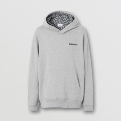 Burberry Mens Logo Casual Cotton Hoodie Gray - 버버리 2021 남성 로고 캐쥬얼 코튼 후드티 Bur04138x Size(xs - l) 그레이