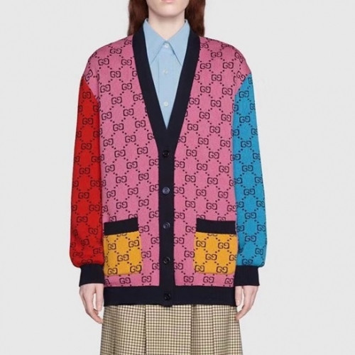 Gucci Womens Trendy V-neck Cardigan Red - 구찌 2021 여성 트렌디 브이넥 가디건 Guc04115x Size(xs - l) 레드