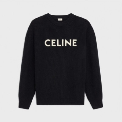 Celine Mm/Wm Hedi Slimane Logo Sweaters - 셀린느 남/녀 로고 스웨터 - cel172x