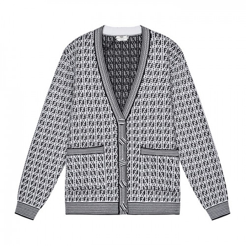 Fendi  Mens Trendy V-neck Cardigan Black - 펜디 2021 남성 드렌디 브이넥 가디건 Fen01076x Size(s - l) 블랙