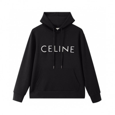 Celine Mm/Wm Logo Cotton Hoodie Black - 셀린느 2021 남/녀 로고 코튼 후디 Cel0183x Size(m - 2xl) 블랙