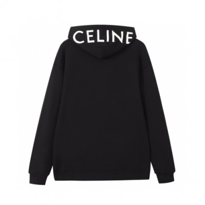 Celine Mm/Wm Cotton Hoodie Black - 셀린느 2021 남/녀 로고 코튼 후디 Cel0205x Size(s - l) 블랙
