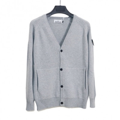 Stone Island Mens Casual Wool Cardigan Gray - 스톤아일랜드 2021 남성 캐쥬얼 울 가디건 - sto433x