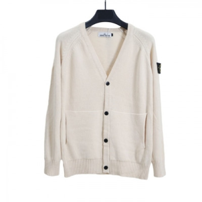 Stone Island Mens Casual Wool Cardigan Ivory - 스톤아일랜드 2021 남성 캐쥬얼 울 가디건 - sto435x