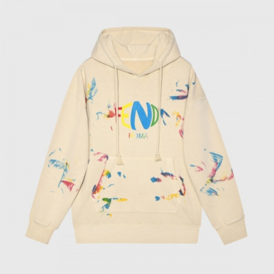 Fendi Mm/Wm Logo Casual Hoodie Ivory - 펜디 2021 남/녀 로고 캐쥬얼 후디 Fen01121x
