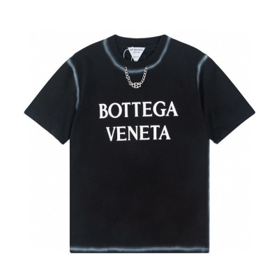 보테가 남성 크루넥 블랙 반팔티 - Mens Black Tshirts - bot0235x