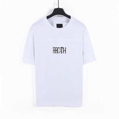 지방시 남성 크루넥 화이트 반팔티 - Mens White Tshirts - giv0784x