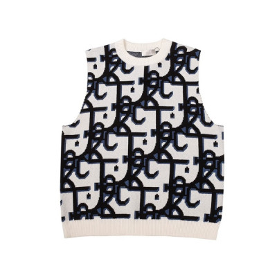 디올 남/녀 오블리크 네이비 베스트 - Unisex Navy Vest - dio02031x