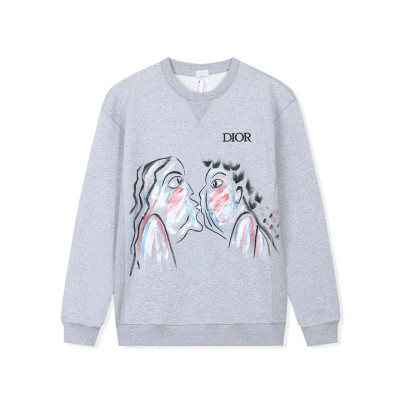 디올 남/녀 클래식 그레이 맨투맨 - Dior Unisex Gray Tshirts - dio02174x
