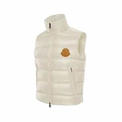 몽클레어 남성 화이트 덕다운 베스트 - Moncler Mens White Vest - moc02553x