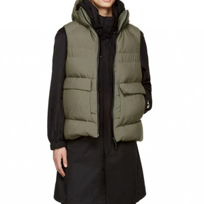 요지야마모토 남성 그린 다운 베스트 - Y3 Mens Green Down Vest - y3/158x