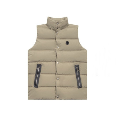 몽클레어 남성 카키 덕다운 베스트 - Moncler Mens Khaki Vest - mo61x