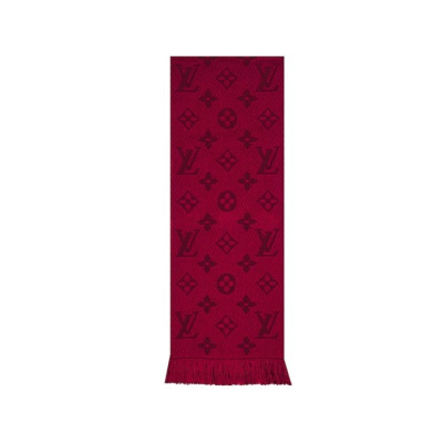 루이비통 남/녀 레드 머플러 - Louis vuitton Unisex Red Muffler - lv237x