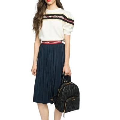 미우미우 여성 블랙 백팩 - MiuMiu Womens Black Backpack - miu260x