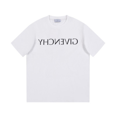 지방시 남성 크루넥 화이트 반팔티 - Givenchy Mens White Short Sleeved Tshirts - gi170x