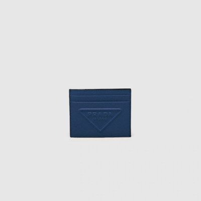 프라다 남성 블루 카드 지갑 - Prada Mens Blue Card Wallets - pr298x