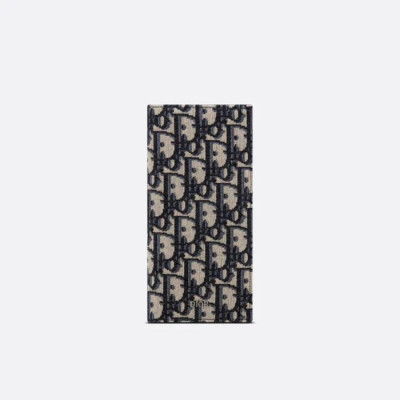 디올 남성 블랙 장지갑 - Dior Mens Navy Long Wallets - di392x