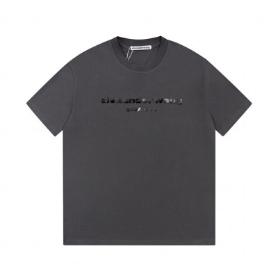 알렉산더왕 남성 그레이 반팔티 - Alexander wang Mens Gray Short sleeved Tshirts - alx239x