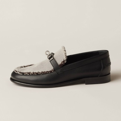 에르메스 여성 블랙 로퍼 - Hermes Womens Black Loafer - he195x