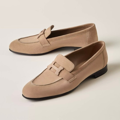 에르메스 여성 Paris 베이지 로퍼 - Hermes Womens Paris Loafer - he225x