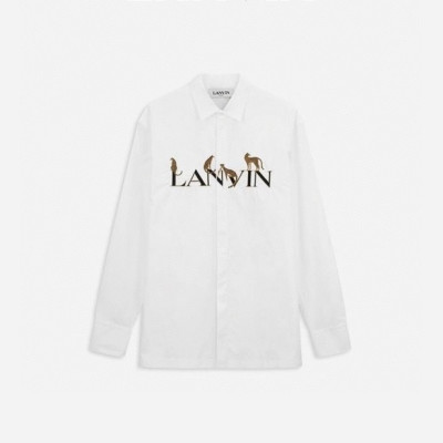 랑방 남성 화이트 셔츠 - LANVIN Mens White Shirts - lan36x