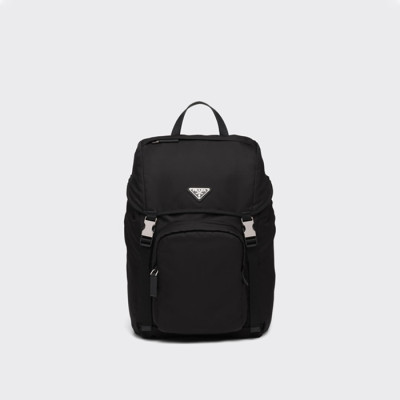 프라다 남성 리나일론 및 사피아노 가죽 백팩 2VZ135【매장-300만원대】 - Prada Mens Black Backpack - pr706x