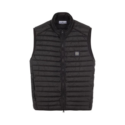 스톤아일랜드 남성 블랙 다운 베스트 - Stone Island Mens Black Down Vest - st88x