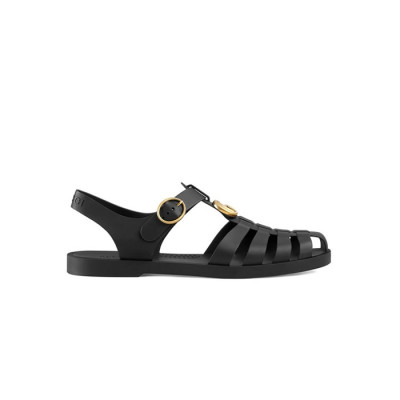 구찌 여성 러버 버클 블랙 스트랩 샌들 【매장-100만원대】 - Gucci Womens Black Sneakers - gu1059x