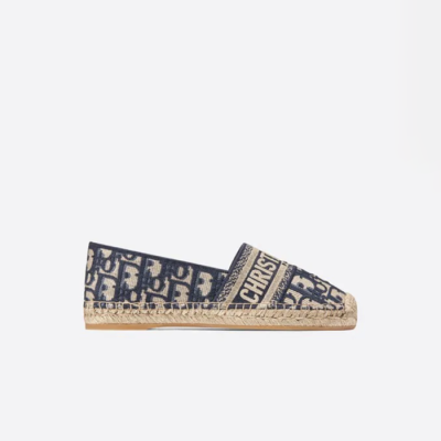 디올 여성 Granville 에스파듀 【매장-100만원대】 - Dior Womens Navy Slip-ones - di759x