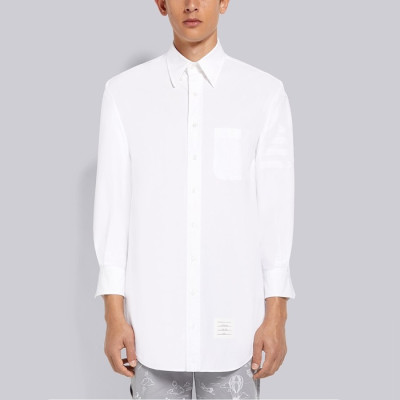 톰브라운 남성 화이트 셔츠 - Thom Browne Mens White Tshirts - th97x