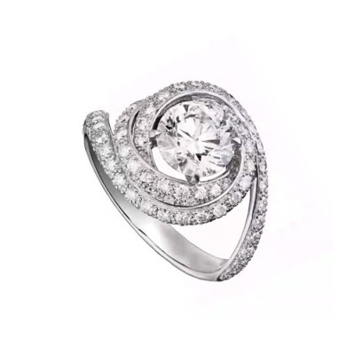 까르띠에 여성 화이트 골드 반지 - Cartier Womens White Gold Ring - acc591x