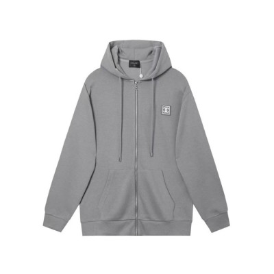 샤넬 남성 캐쥬얼 그레이 후드티 - Chanel Mens Gray Hoodie - ch575x