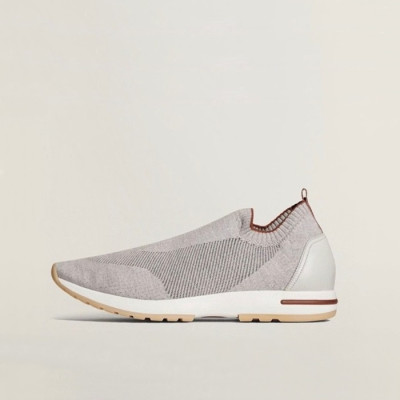 로로피아나 남성 베이지 스니커즈 - Loro Piana Mens Beige Sneakers - lp47x